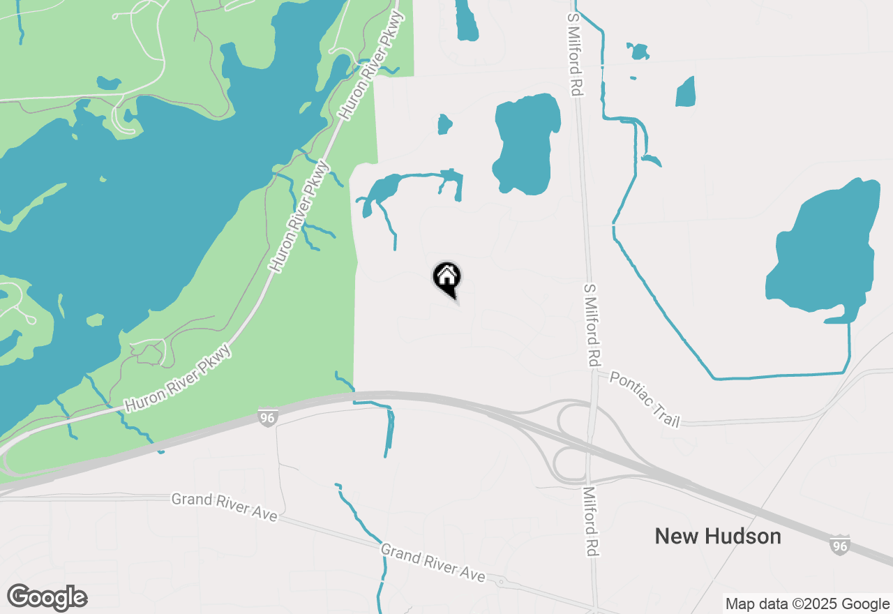 Map of 1594 Moss Drive, Milford, MI 48381