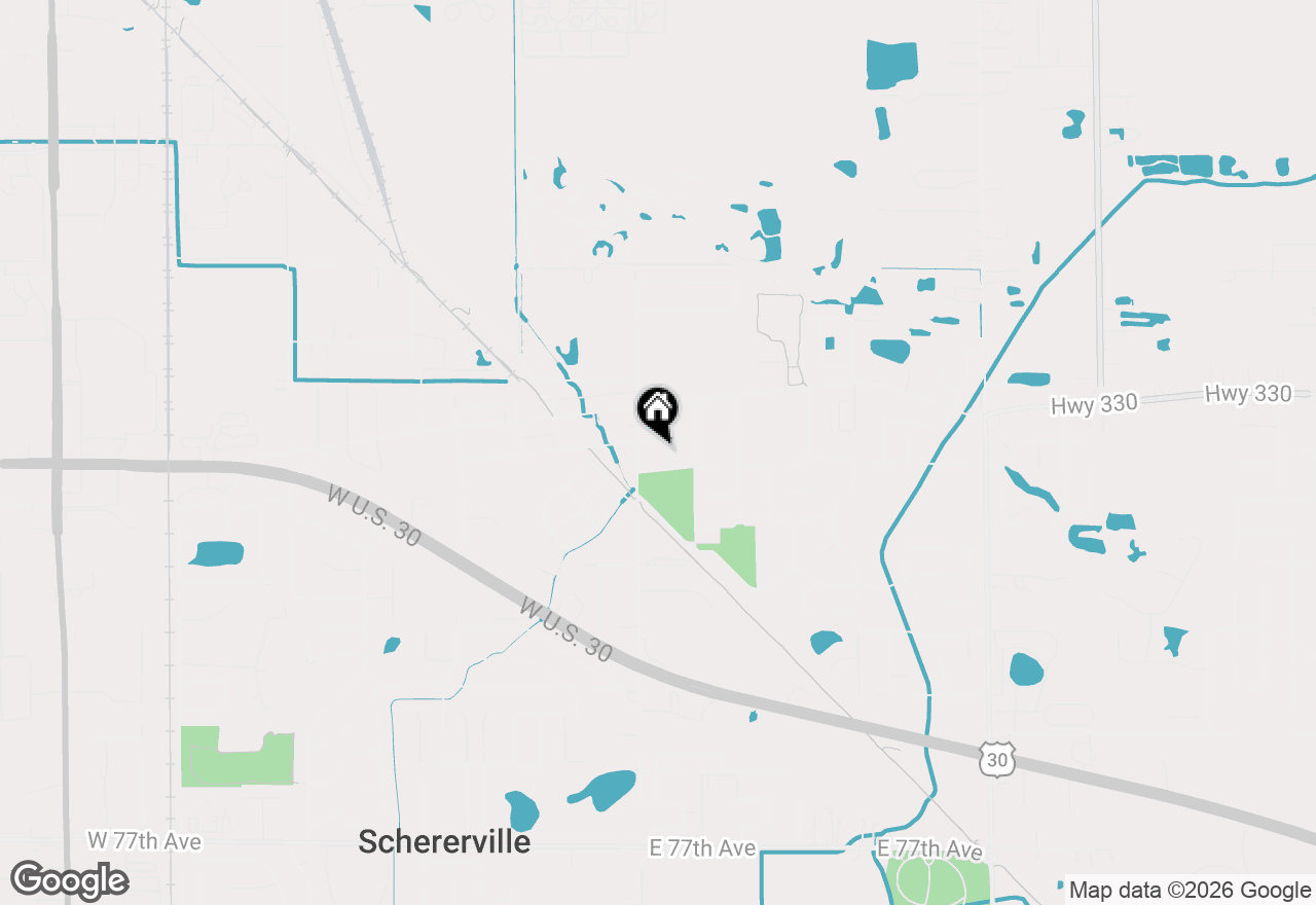 Map of 1710 Vernon Street, Schererville, IN 46375