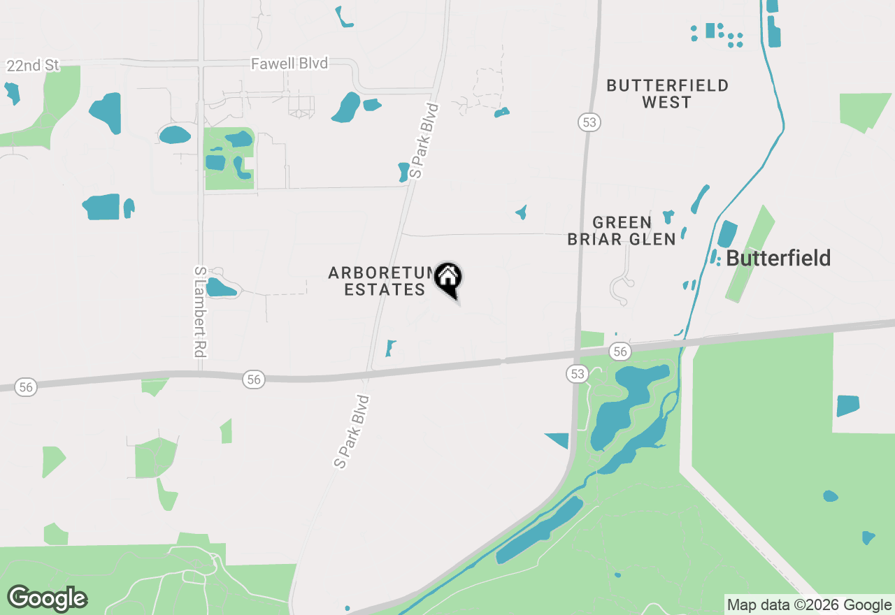 Map of 600 Ahlstrand Road, Glen Ellyn, IL 60137