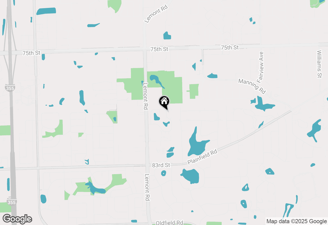 Map of 7910 Windsor Drive, Darien, IL 60561