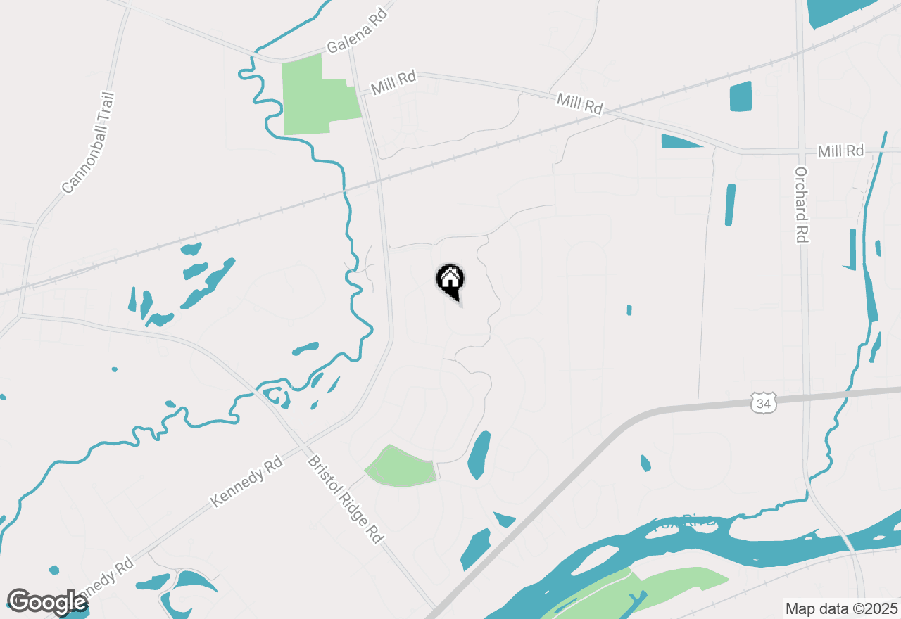 Map of 3068 Grande Trail, Yorkville, IL 60560