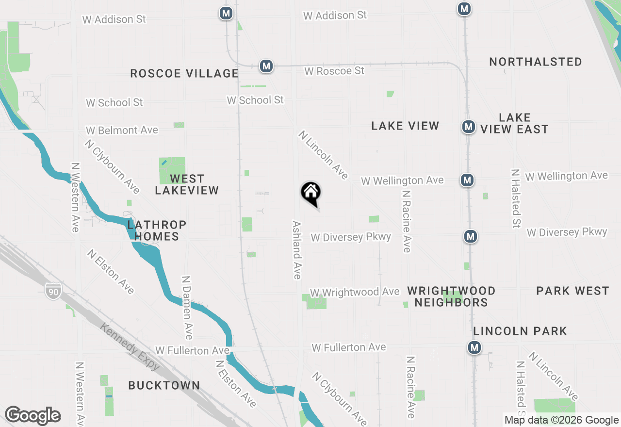 Map of 1531 W George Street, Chicago, IL 60657
