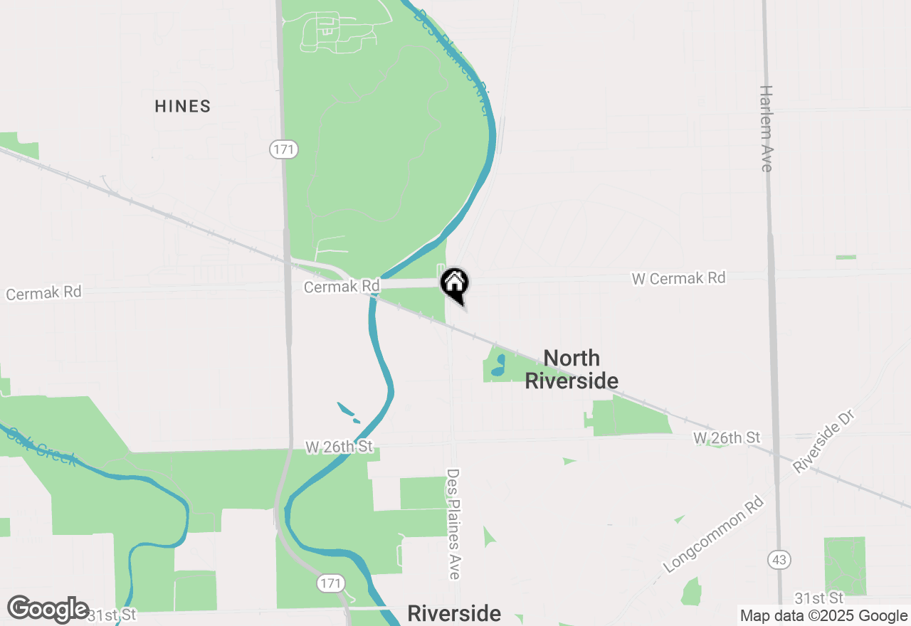 Map of 2245 Des Plaines Avenue #B, North Riverside, IL 60546