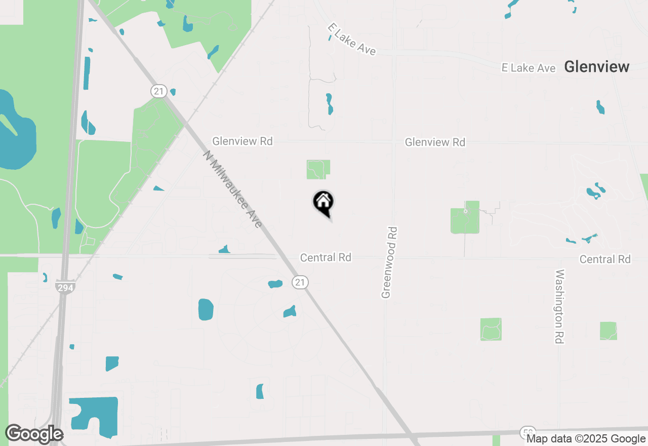 Map of 618 Revere Road, Glenview, IL 60025