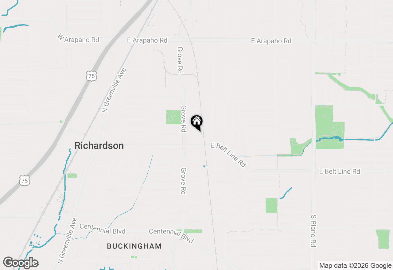 Map of 617 E Tyler Street, Richardson, TX 75081