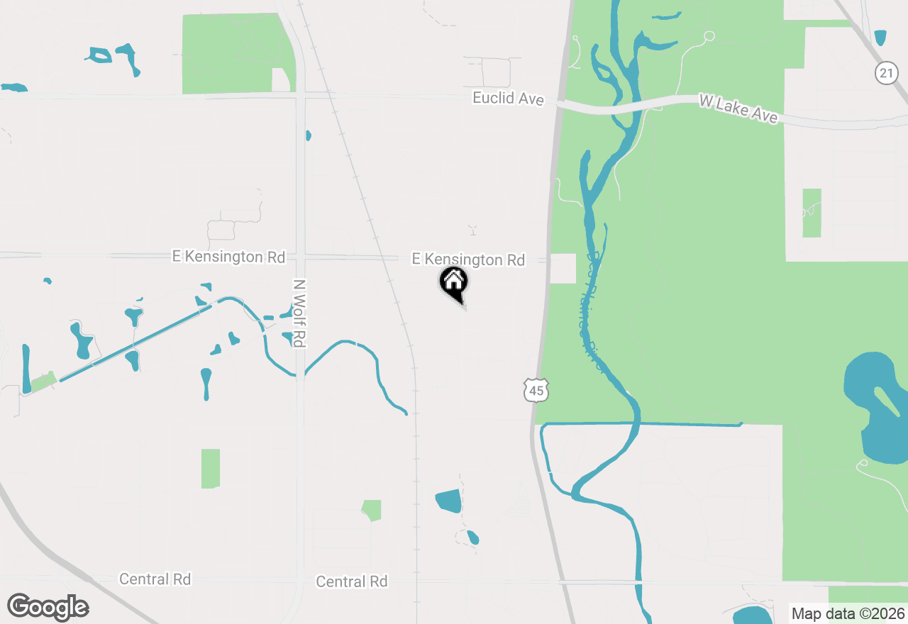 Map of 130 Bonnie Brae Avenue, Mount Prospect, IL 60056