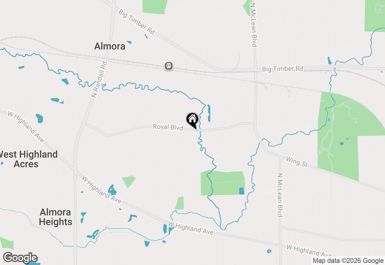 Map of 1965 Royal Boulevard, Elgin, IL 60123