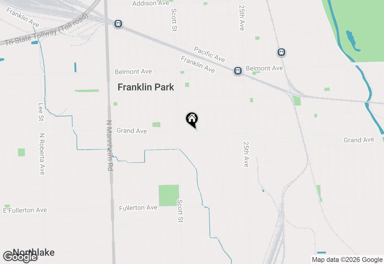 Map of 9920 W Grand Avenue, Franklin Park, IL 60131