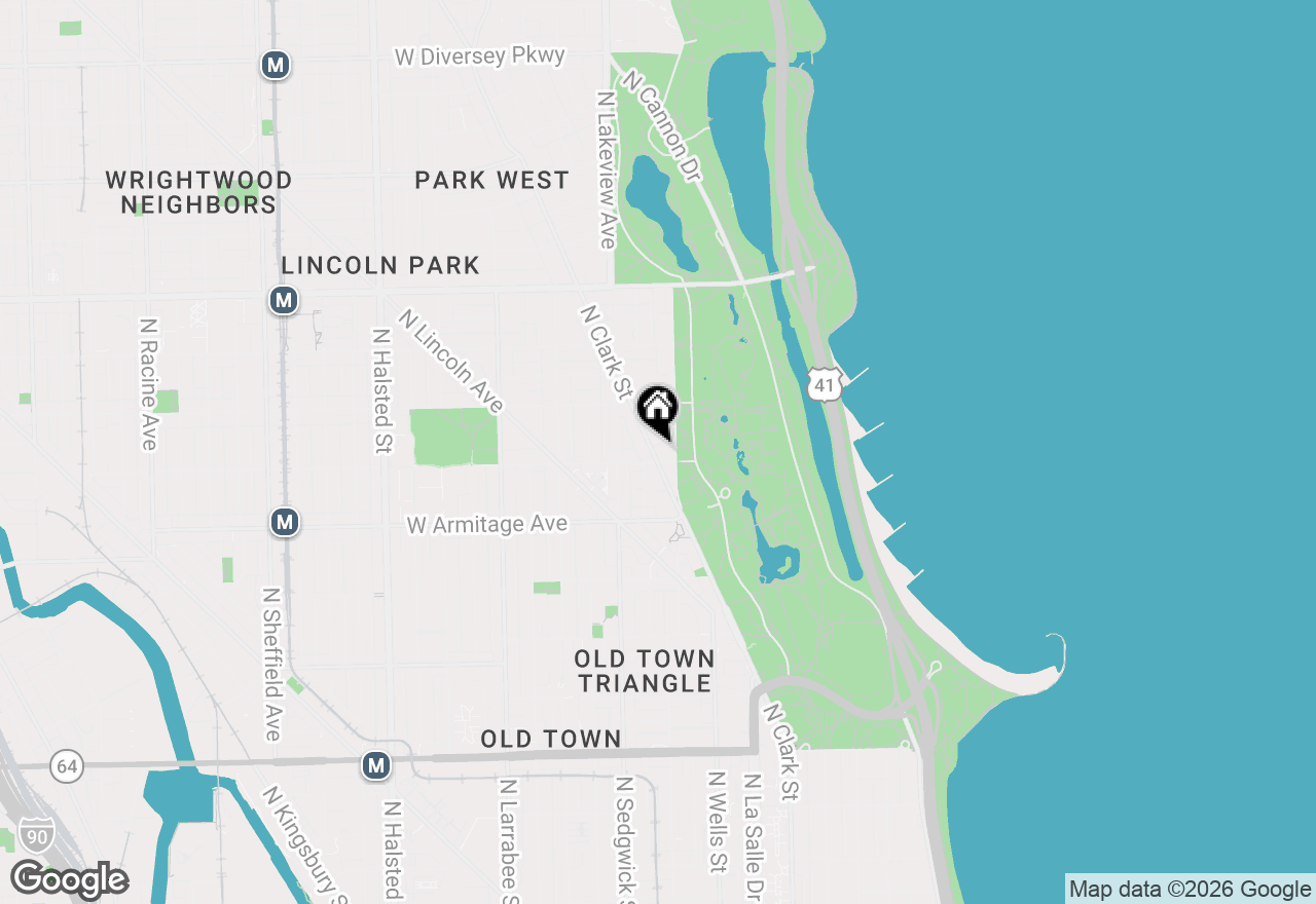 Map of 2107 N Clark Street, Chicago, IL 60614