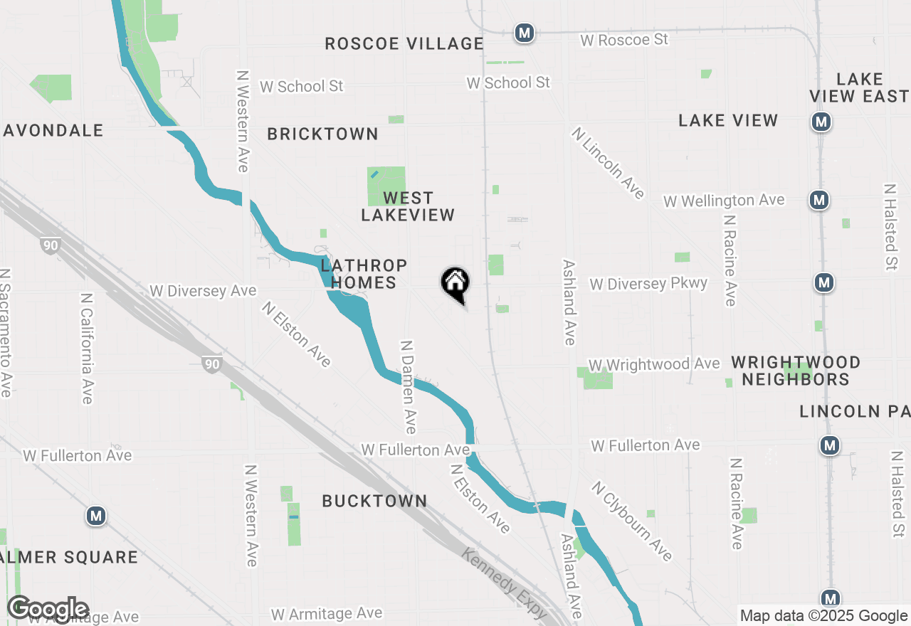 Map of 2746 N Wolcott Avenue #1N, Chicago, IL 60614