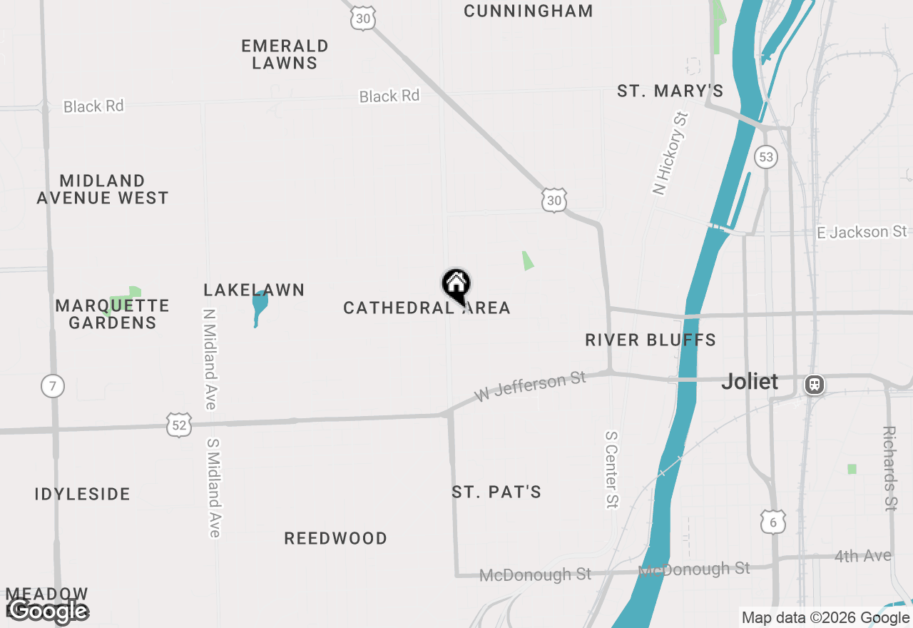 Map of 716 Western Avenue, Joliet, IL 60435