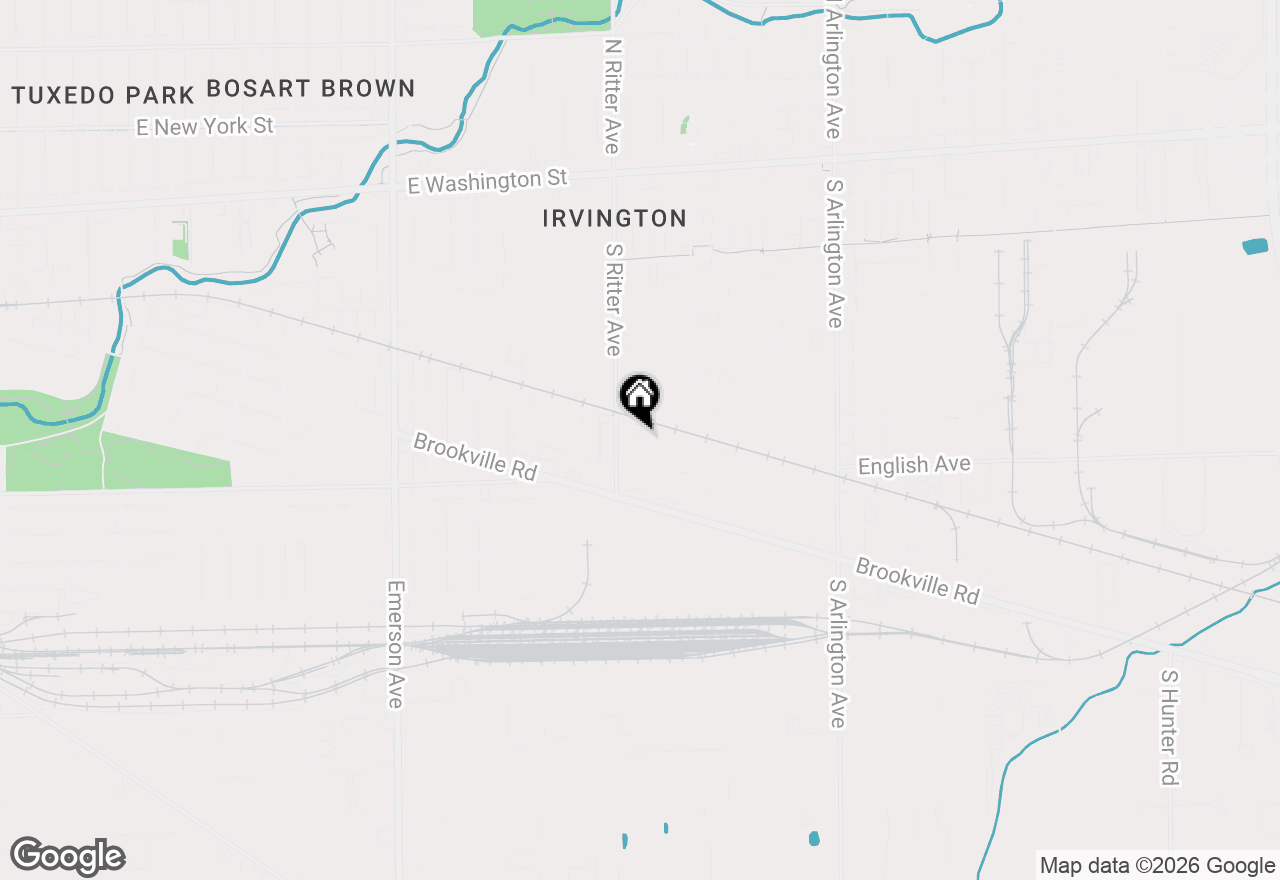 Map of 411 S Ritter Avenue, Indianapolis, IN 46219