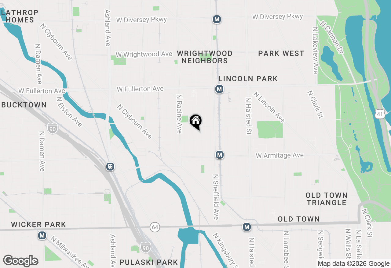 Map of 2118 N Seminary Avenue #2, Chicago, IL 60614