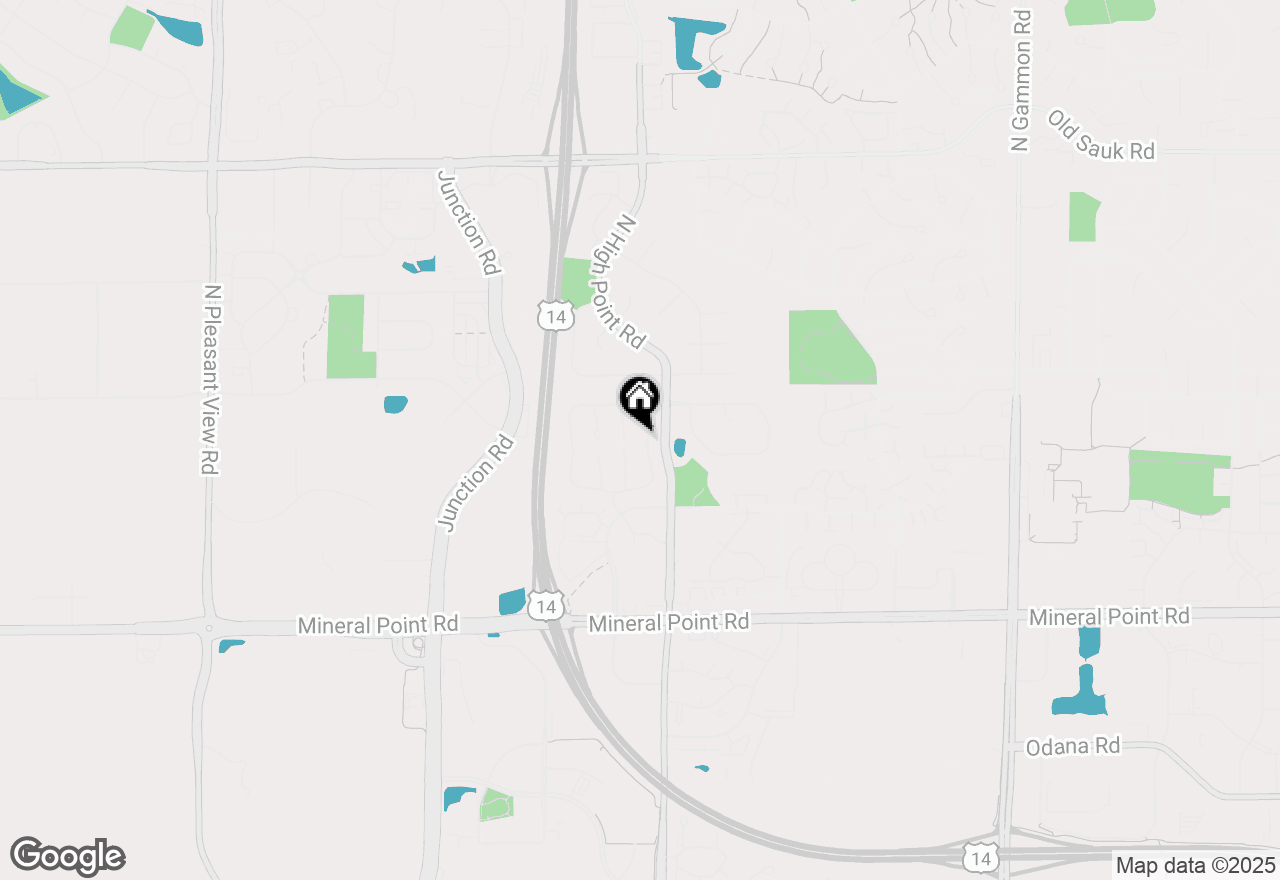 Map of 7826 E Oakbrook Circle, Madison, WI 53717