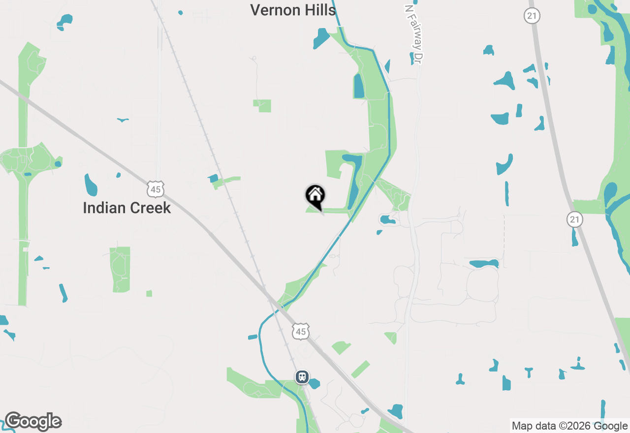 Map of 8 Lindon Lane, Vernon Hills, IL 60061