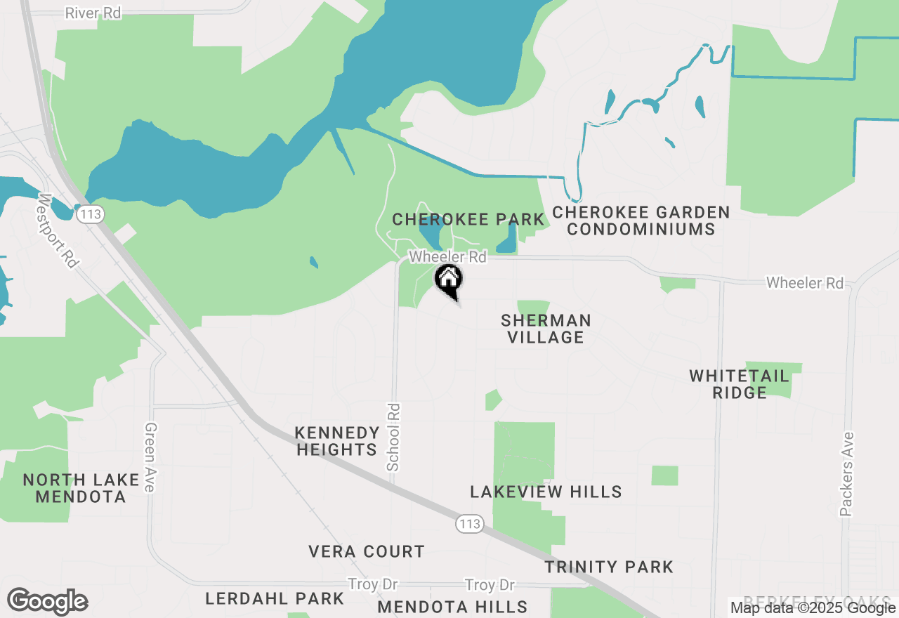 Map of 917 Monica Lane, Madison, WI 53704