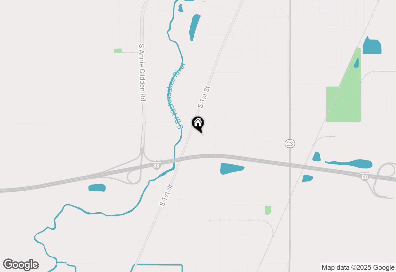 Map of 129 Devonshire Drive, Dekalb, IL 60115