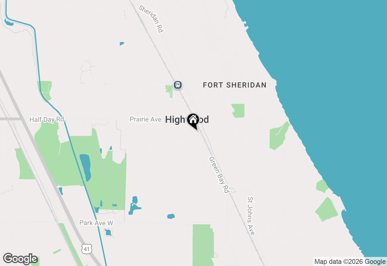 Map of 1 Burtis Avenue, Highland Park, IL 60035