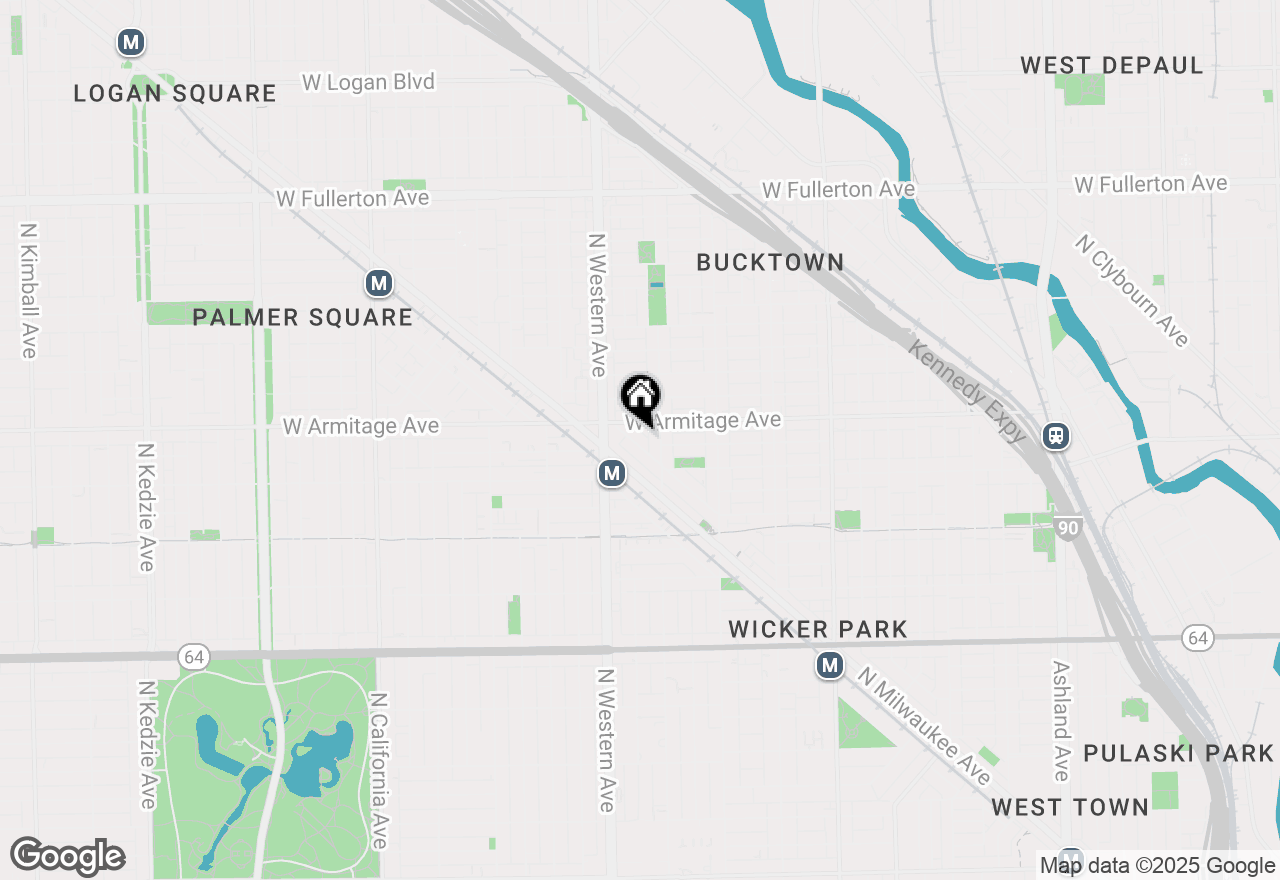 Map of 1945 N Wilmot Avenue #3, Chicago, IL 60647