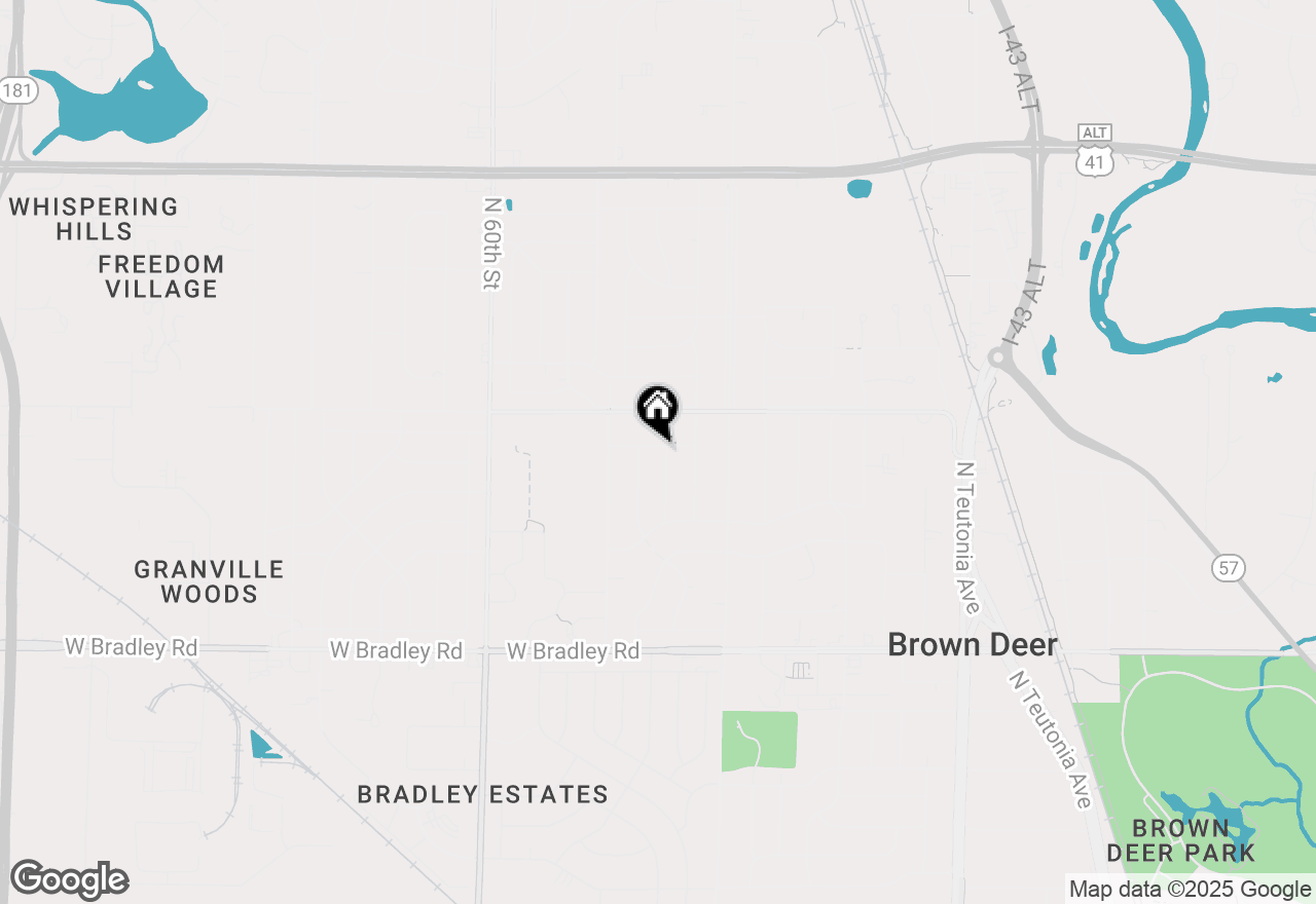 Map of 8325 N 53rd St, Brown Deer, WI 53223