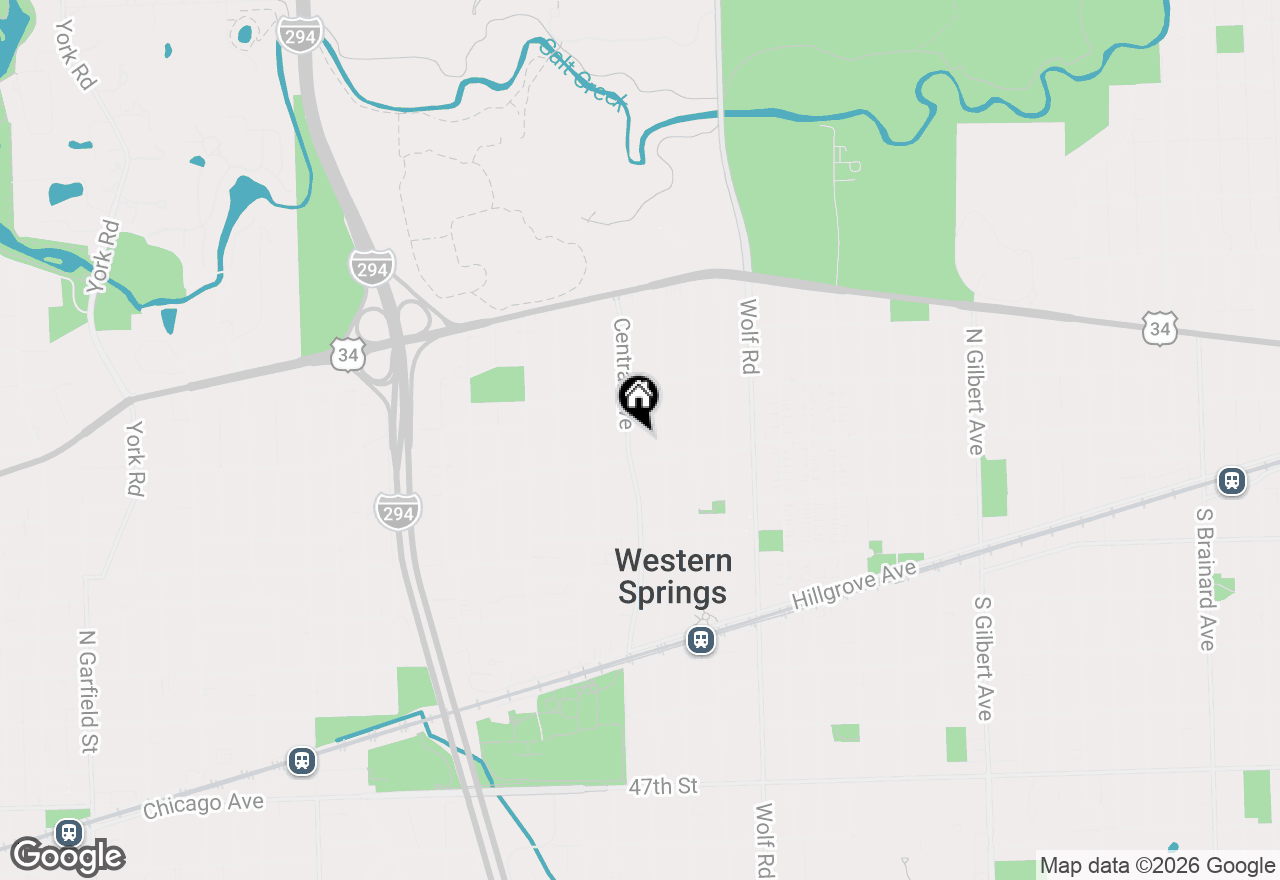 Map of 4061 Central Avenue, Western Springs, IL 60558