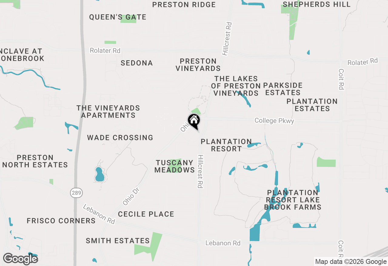 Map of 6242 Blythe Drive, Frisco, TX 75035