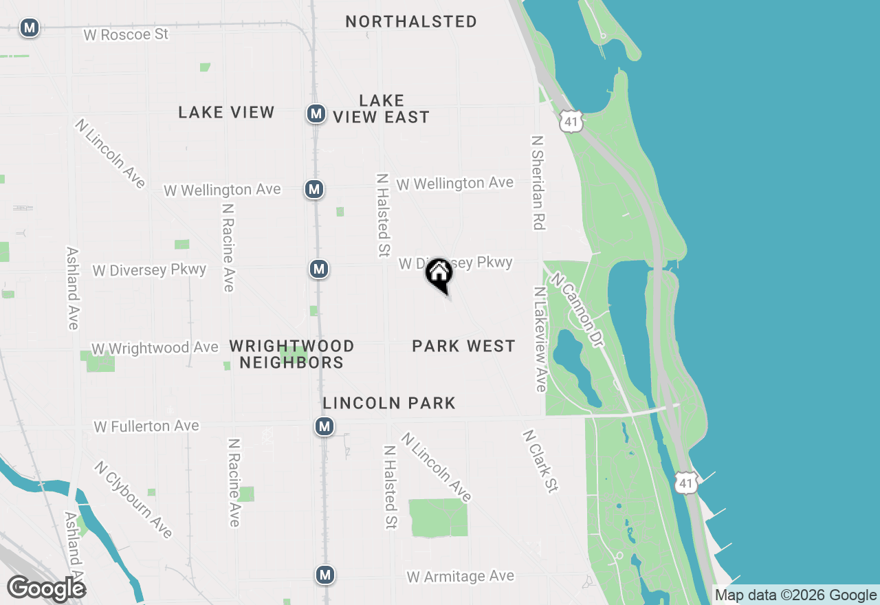 Map of 2664 N Geneva Terrace, Chicago, IL 60614