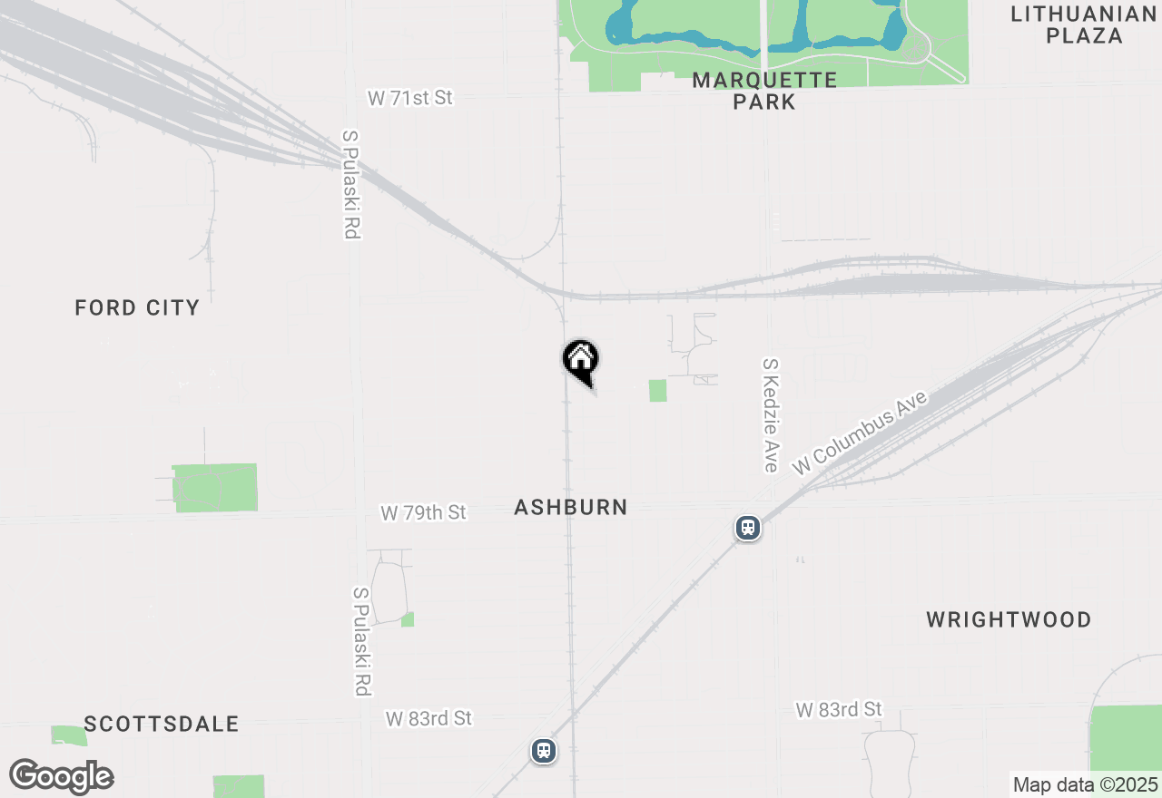 Map of 3542 W 77th Street, Chicago, IL 60652