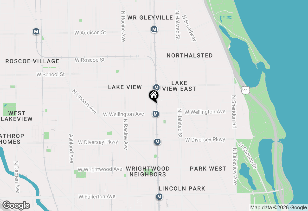 Map of 3035 N Sheffield Avenue #2, Chicago, IL 60657