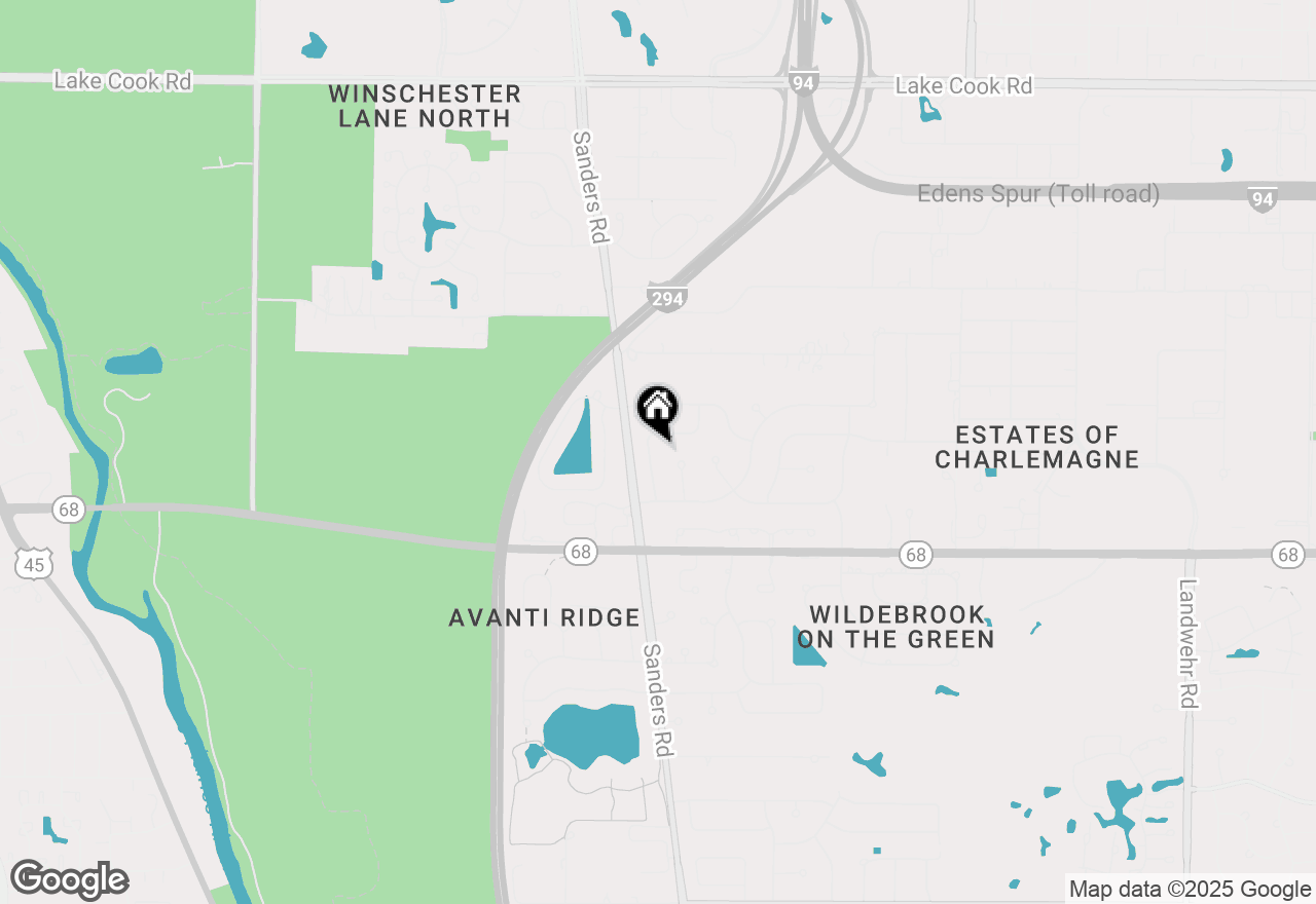 Map of 613 Michelline Lane, Northbrook, IL 60062