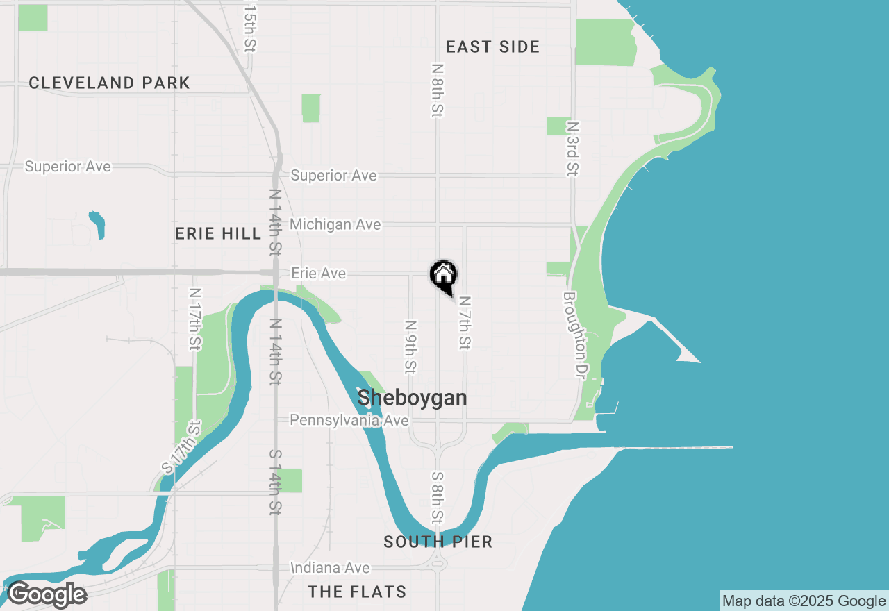 Map of 925 N 8th St #B  C, Sheboygan, WI 53081