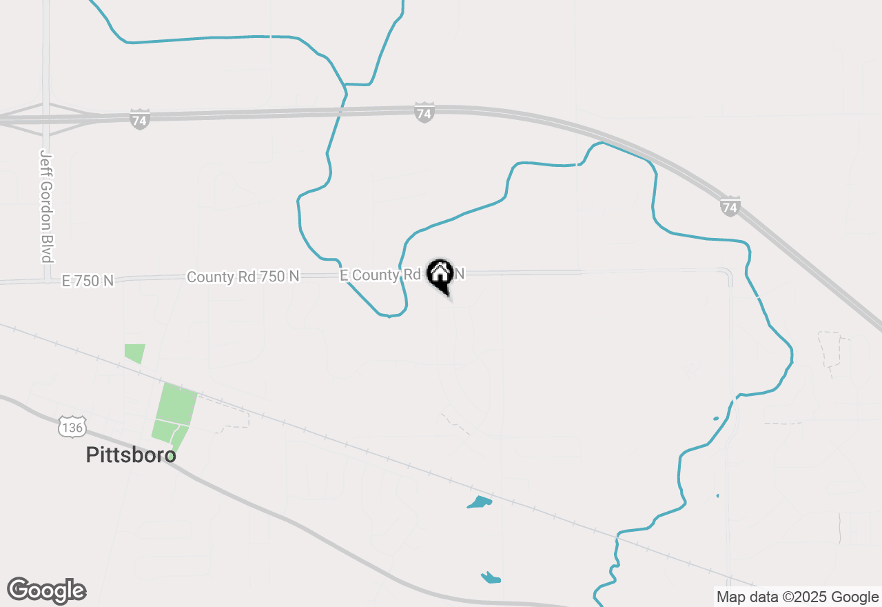 Map of 784 Jefferson Park Drive, Pittsboro, IN 46167