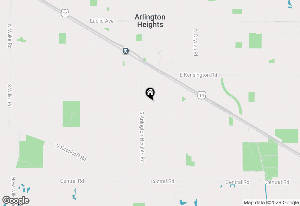 Map of 407 S Pine Avenue, Arlington Heights, IL 60005