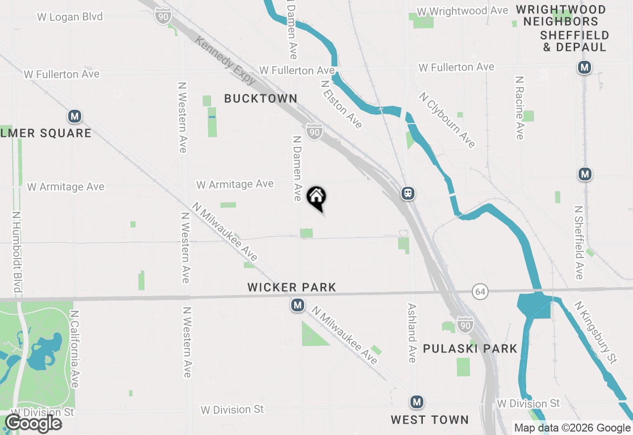 Map of 1845 N Winchester, Chicago, IL 60622