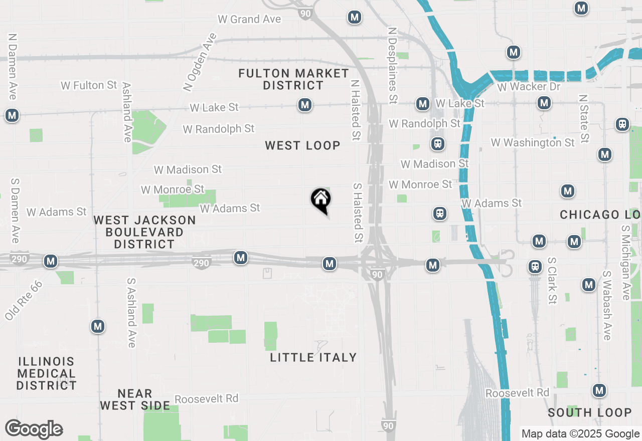 Map of 225 S Sangamon Street #702, Chicago, IL 60607