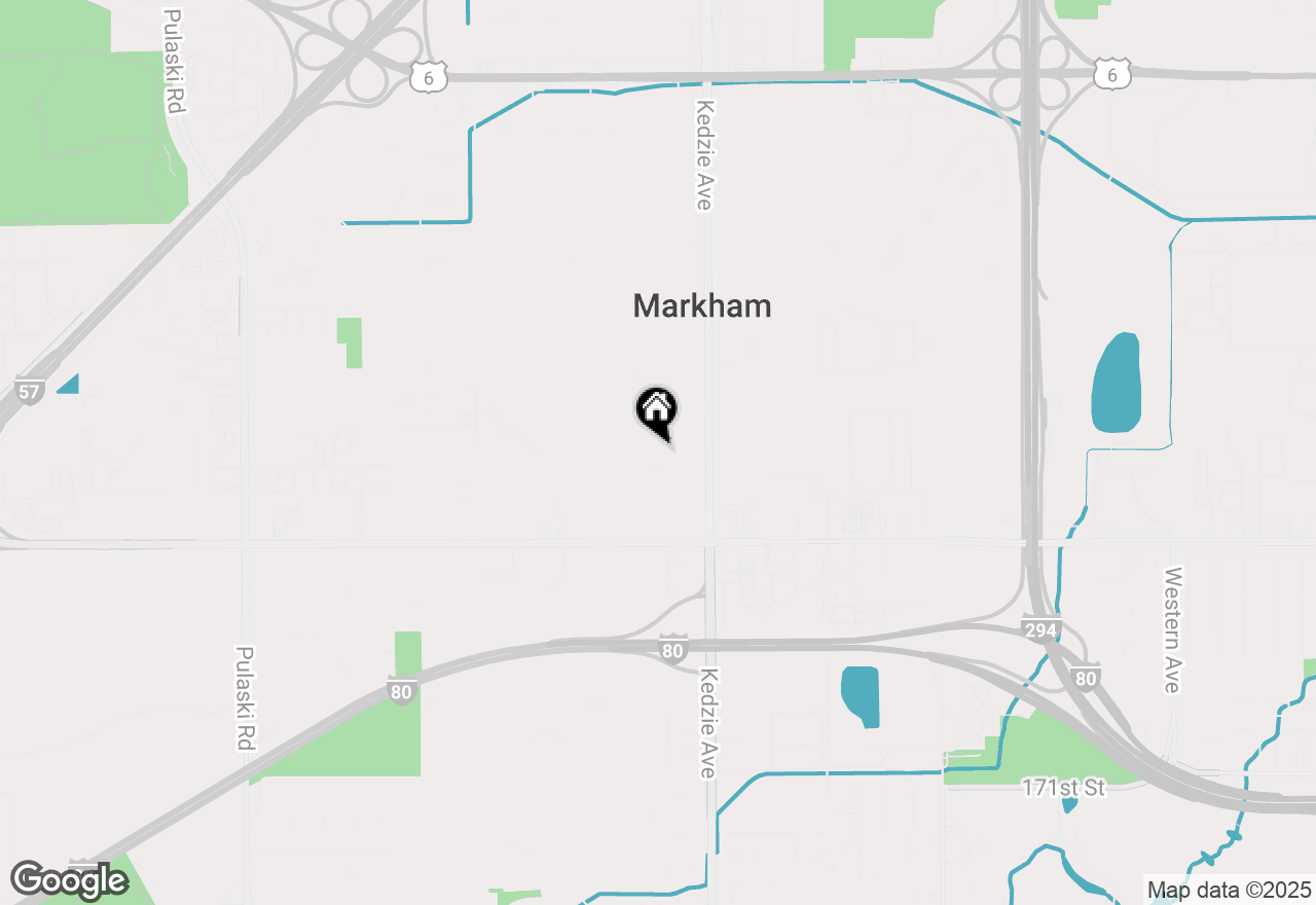 Map of 16523 Spaulding Avenue, Markham, IL 60428