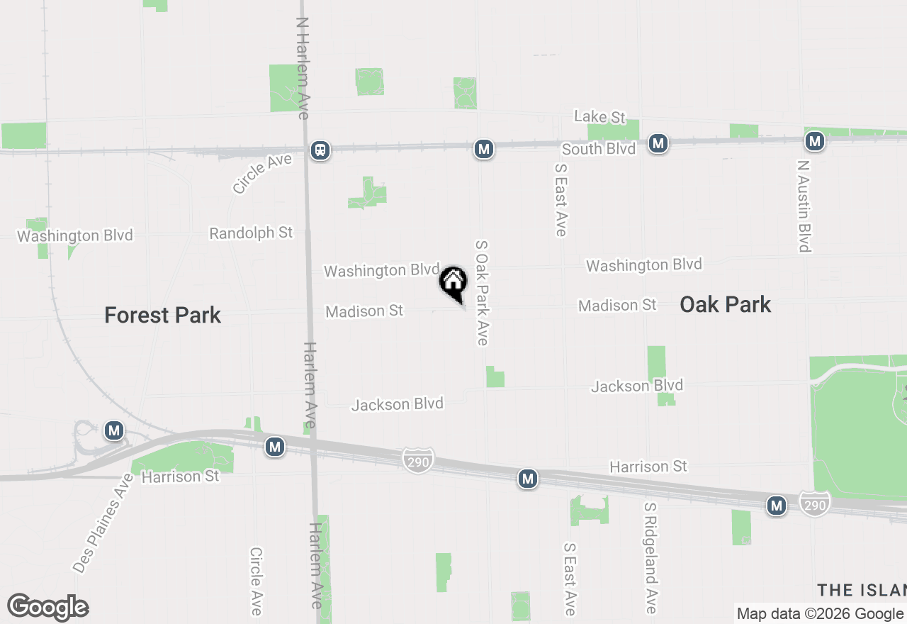 Map of 839 Madison Street #502, Oak Park, IL 60302
