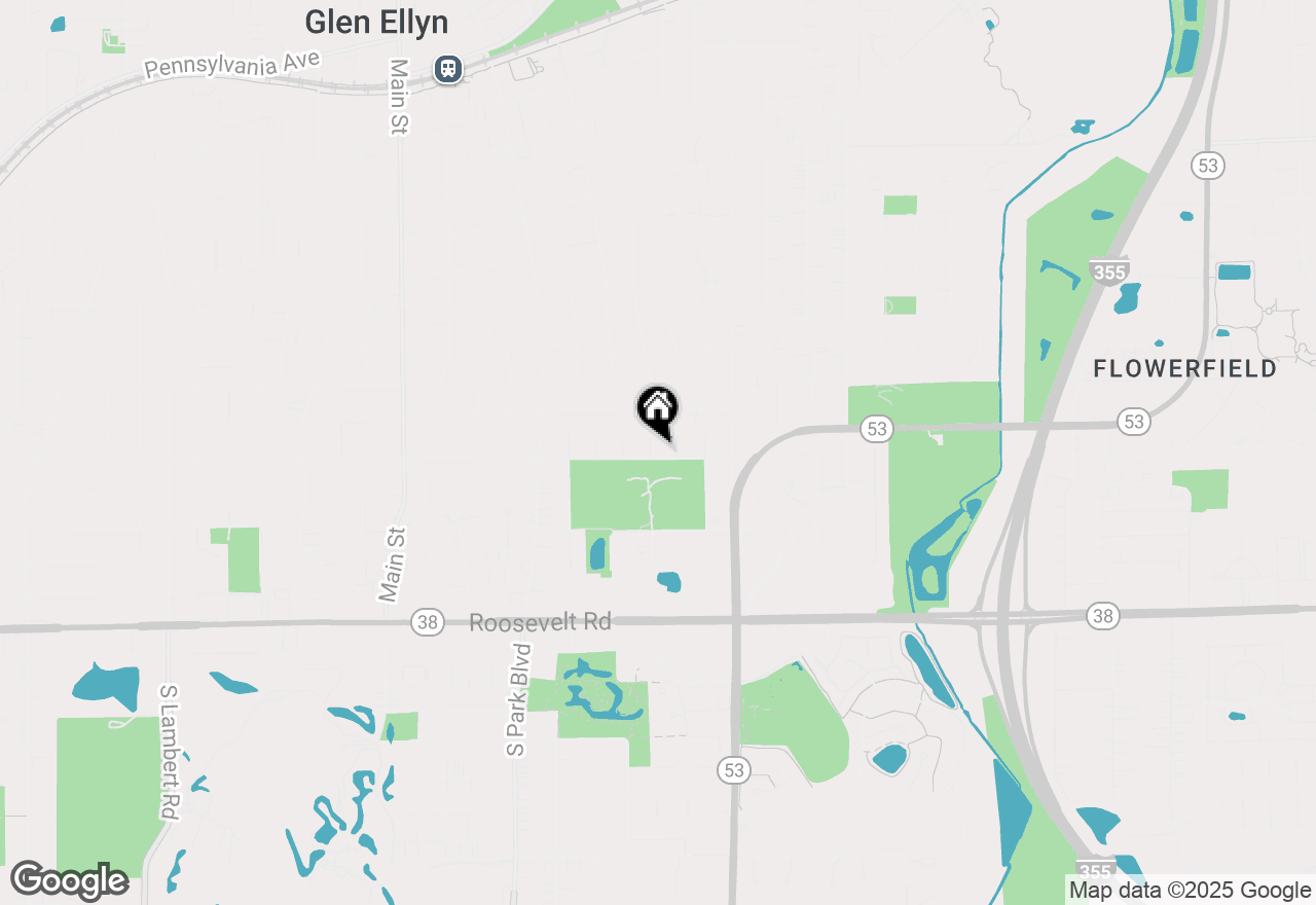 Map of 740 Fairview Avenue, Glen Ellyn, IL 60137