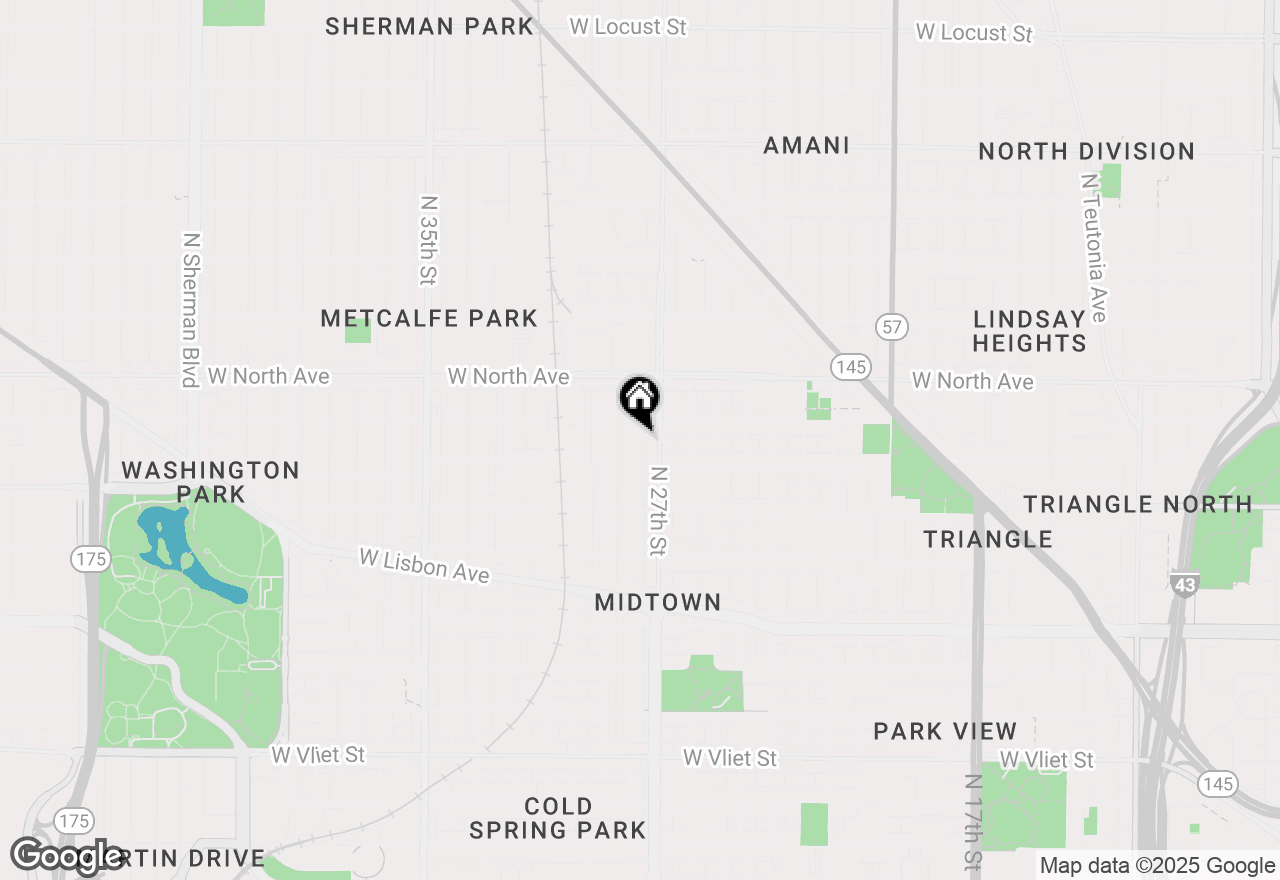 Map of 2134 N 28th St, Milwaukee, WI 53208