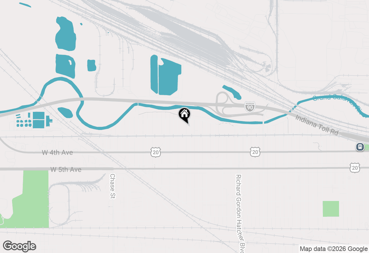 Map of 235 W Taft Street, Gary, IN 46404