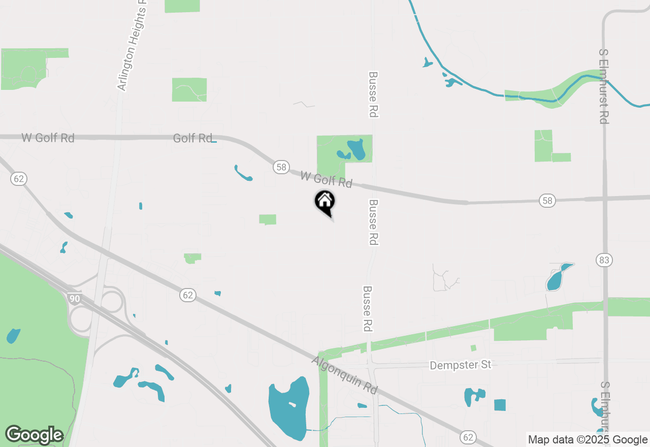 Map of 1109 S Lavergne Drive, Mount Prospect, IL 60056