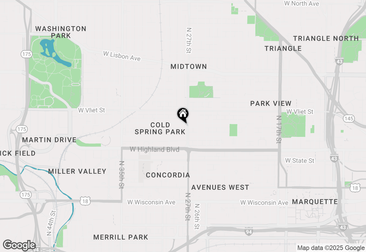 Map of 2725 W Mckinley Blvd #2725A-2727A, Milwaukee, WI 53208