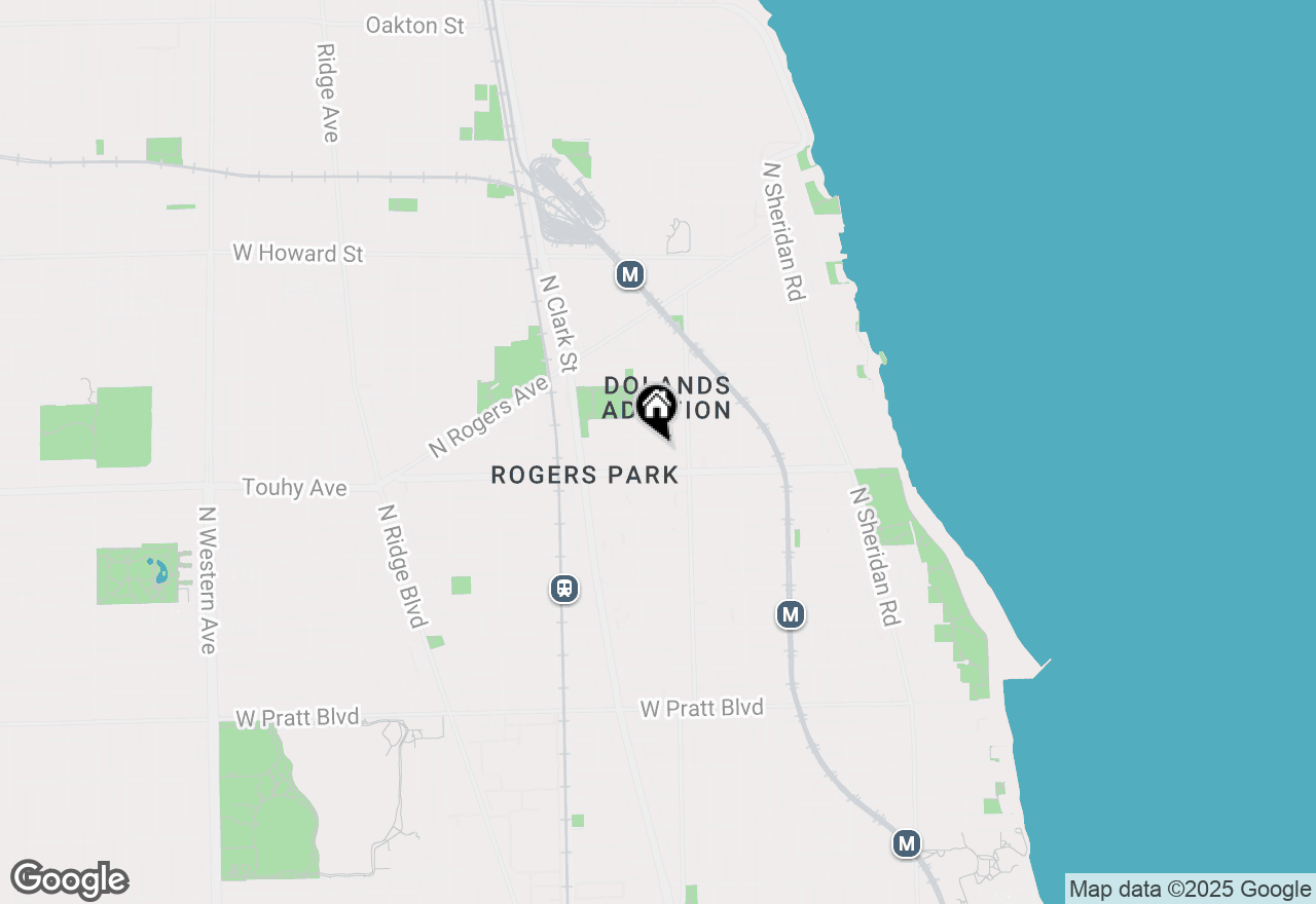 Map of 1631 W Chase Avenue #1G, Chicago, IL 60626