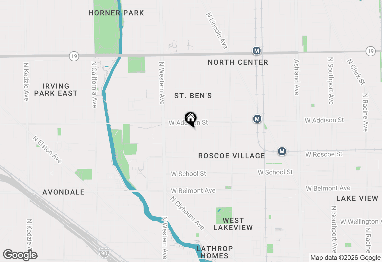 Map of 3531 N Bell Avenue #1, Chicago, IL 60618
