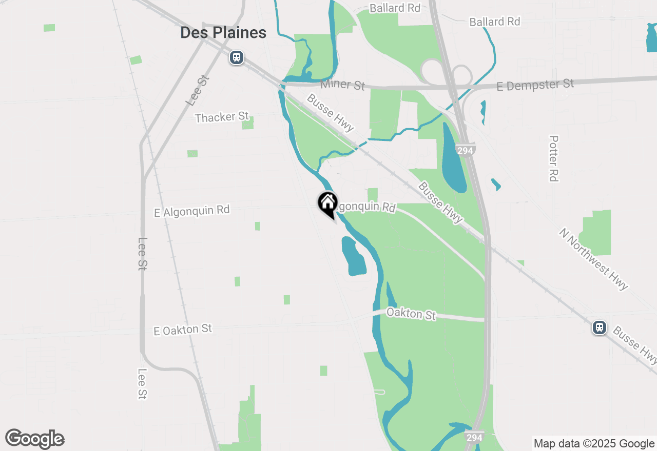 Map of 1278 E River Drive, Des Plaines, IL 60018