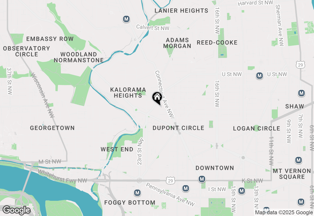 Map of 2100 R Street Nw, Washington, DC 20008