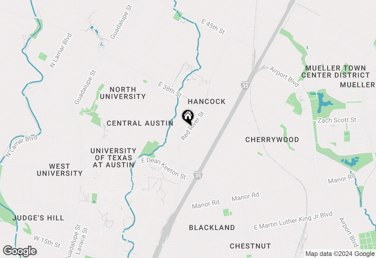 Map of 827 Harris Ave, Austin, TX 78705