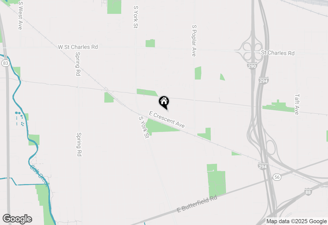 Map of 580 S Kearsage Avenue, Elmhurst, IL 60126