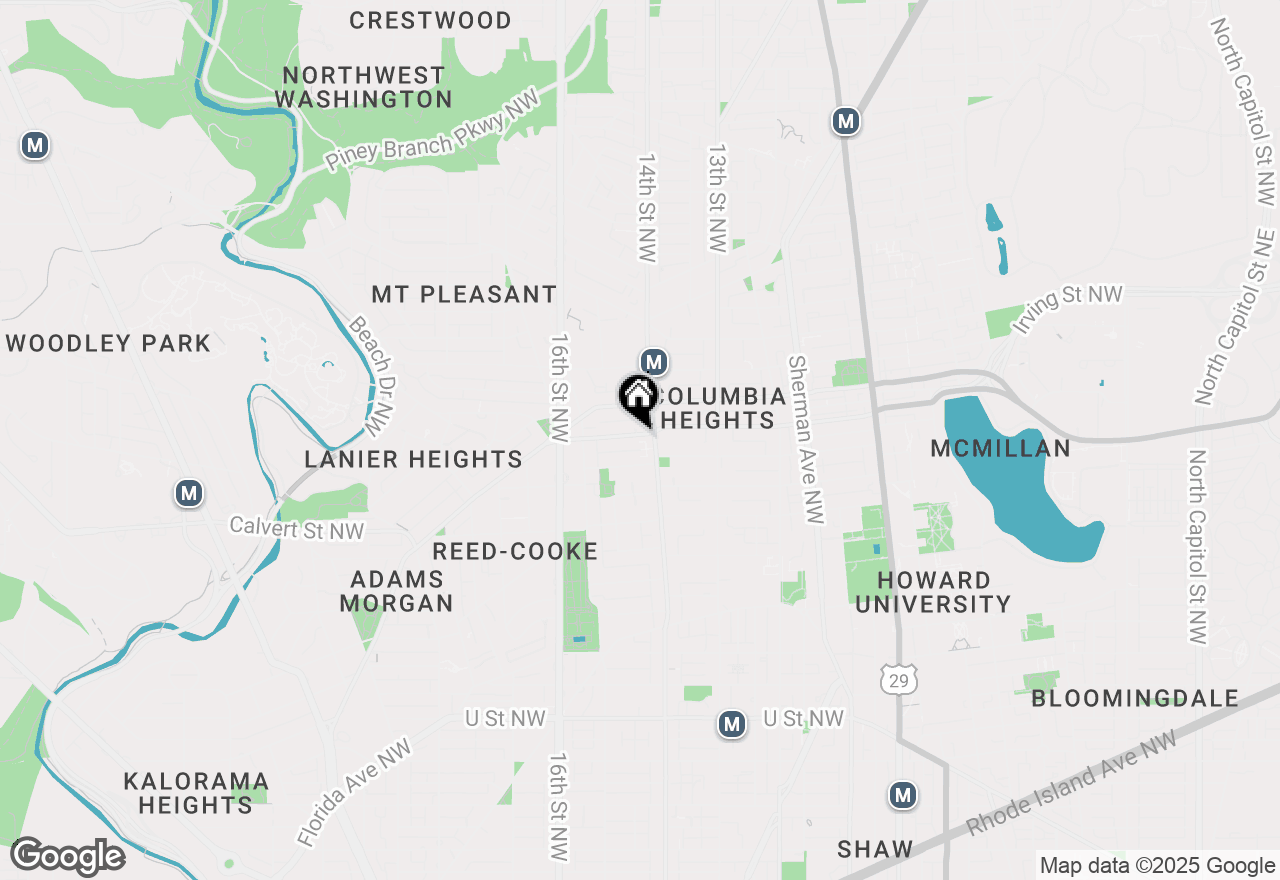 Map of 1448 Harvard Street Nw #3, Washington, DC 20009