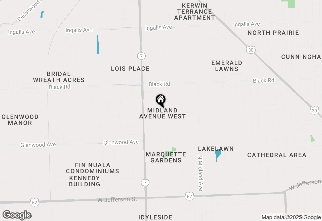 Map of 1613 Douglas Street, Joliet, IL 60435